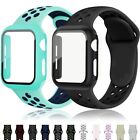 Silicone Watch Band Strap + Case Cover For Apple Watch 8 7 6 5 4 3 21 SE 38-45mm