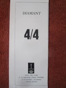 7/1967 PUB SEREB ENGIN BALISTIQUE FUSEE DIAMANT 4/4 RAKETE ORIGINAL FRENCH AD - Imagen 1 de 1