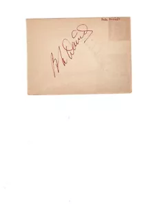 BABE DANIELS JOHN HODICK TWO AUTOGRAPHS ON ALBUM PAGE - Picture 1 of 2