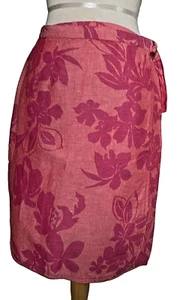 Talbotts Pink & Orange Wrap-around Skirt - Picture 1 of 6