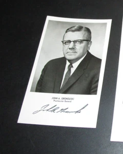 Postmaster General John A. Gronouski Signature Autograph Picture - Picture 1 of 3