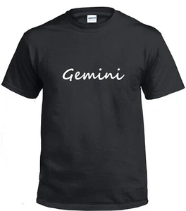 Gemini T-shirt Astrology Shirt Zodiac Tee Shirt Birthday Horoscope Gift - Picture 1 of 3