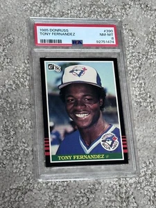 PSA 8 BASEBALL CARD 1985 DONRUSS TORONTO BLUE JAYS TONY FERNANDEZ - Picture 1 of 1
