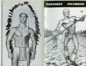 PHYSIQUE PICTORIAL EXCLUSIVE* 1ST TOM FINLAND ISSUE COVER * VO.7 N. 1* 1957 - Picture 1 of 9