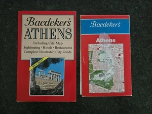 Baedeker's Athens with City Map Guide 1987 Illustrated Pocket-Sized Vg Pb - Picture 1 of 13
