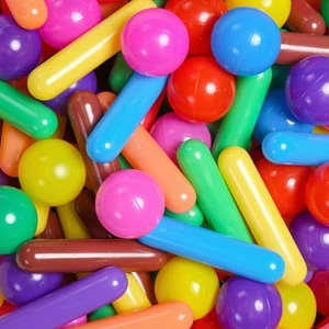 Ball Pit Balls for Kids- 120pcs Crush Proof Plastic Toy Balls for Toddler Bal... - Picture 1 of 9