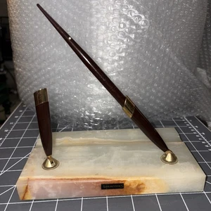 Juego de escritorio vintage Scheaffer mármol doble soporte M14 solo lápiz - Imagen 1 de 8