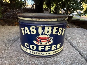 Vintage Tastbest Coffee 1LB Tin Can - Picture 1 of 6