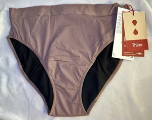 Thinx Damengröße Large Mauve Abenddämmerung französischer Schnitt Periodenunterwäsche neu mit Etikett - Bild 1 von 5