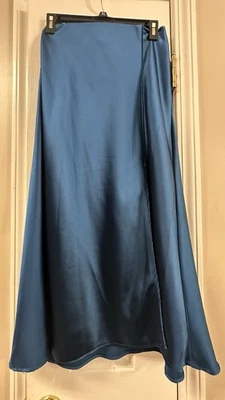 Anew Day/target Satin Skirt  Sm Blue XS - Image 1 of 4