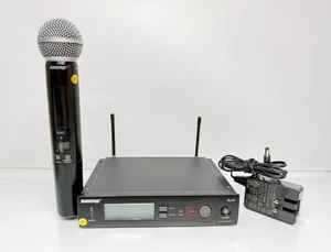SHURE SLX4 Receiver Shure SM58 SLX2 Wireless Handheld Microphone J3 572-596MHz - Picture 1 of 13