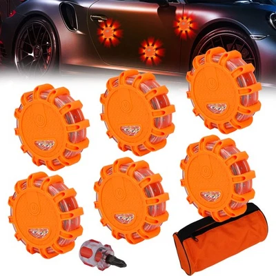 6X Wasserdicht LED Warnblinkleuchte Warnleuchte Auto Notleuchten Warnblitzer - Bild 1 von 4