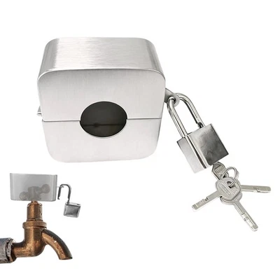 Dispositivo de bloqueo de válvula de compuerta bloqueo de grifo exterior bloqueo de grifo de agua manguera bloqueo de babero Foto 1 de 4