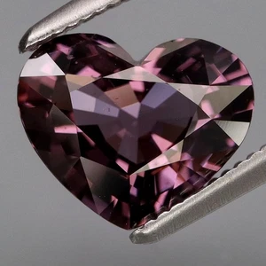 2.10Ct.Ravishing Color Natural Purple Spinel Myanmar HEART Lovely&Lupe CLEAN - Picture 1 of 4