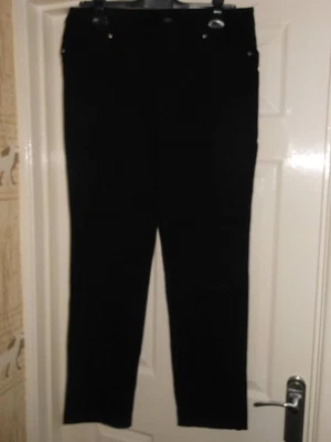 MarlaWynne/QVC Black Stretchy Jeans/Jeggings. Size 18. Made in USA. - Image 1 of 3