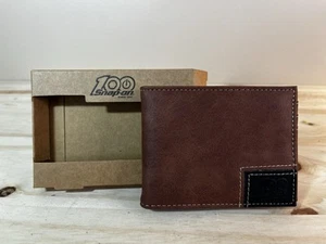 Snap On Tools 100th Anniversary Brown Leather Bifold Money Clip Wallet - NIB - Picture 1 of 8