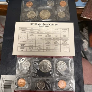1985 United States Mint Uncirculated Coin Set – Original Packaging – P & D Mints - Picture 1 of 2