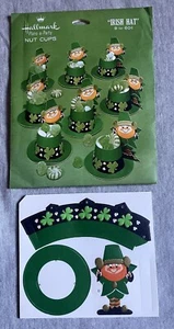Vintage Hallmark IRISH HAT 8 Nut Cups St. Patrick's Day Leprechaun New Old Stock - Picture 1 of 6