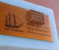 USS CONSTITUTION: Wood/ Timber From The Ship, Set On Marble, Hms Victory 🐶
