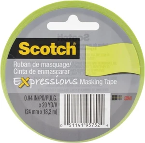 Scotch Expressions Cinta Carrocero, 0.94IN X 18.3m, Verde Lima - Imagen 1 de 3