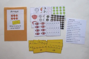 Teacher Made Math Learning Resource Center Game Arrays - Picture 1 of 2