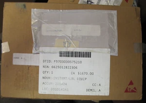 TRACK MICROWAVE Fault Isolation B Assembly 11165-8421-6 TIMING SYSTEM 6625012822 - Picture 1 of 5
