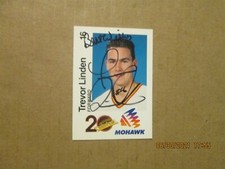 NHL Vancouver Canucks #16 Trevor Linden Autographed 20Th Ann. Mohawk Card