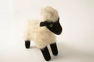 Vintage Steiff Snucki Ram (J2R-10) 6" Mohair (JSF6) Glass Eyes No Button/Tag - Picture 1 of 7