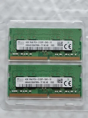 SKHynix 8GB(2x4GB) PC4-17000 DDR4-2133P Laptop Memory SDRAM HMA451S6AFR8N-TF - Image 1 of 2