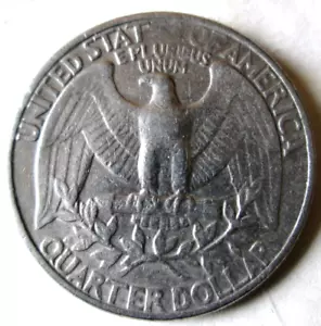 1985-D WASHINGTON, UMGEKEHRTER FETTSCHLAG BEI "ES OF", SEHR GUTER ZUSTAND, ZIRKULIERT - Bild 1 von 3