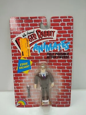 WHO ENMARCÓ A ROGER RABBIT Animates (1988 LJN) -- Eddie Valiant AF -- En tarjeta Foto 1 de 4