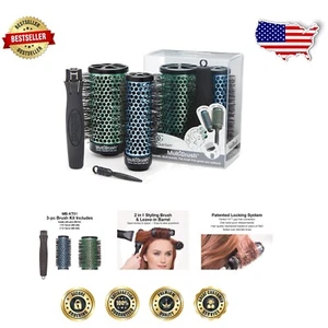 Versatile Thermal Brush with Detachable Ceramic Barrel - Compact & Vented Design - Picture 1 of 8