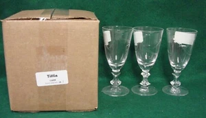 Tiffin LARK Juice Glasses  SET OF THREE *MINT IN BOX* - Picture 1 of 3