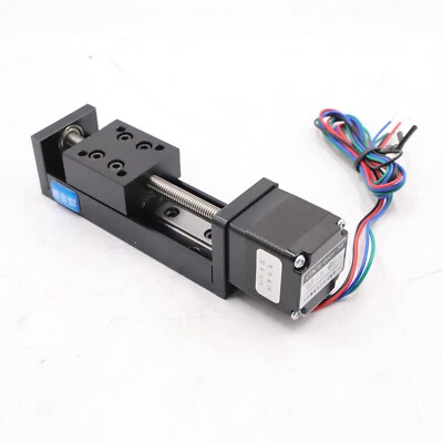 High Precision CNC Mini Linear Sliding Table Actuator Stepper Motor Guide Slide - Image 1 of 4