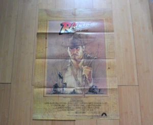 VINTAGE UK 1981 INDIANA JONES RAIDERS OF LOST ARK BRITISCH AUSKLAPPBARES FILMPOSTER ANZEIGE - Bild 1 von 19