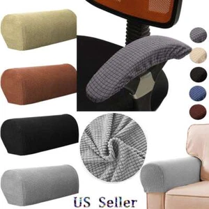1 Pair Office Armrest Cover Removable Slipcover Chair Arm Stretch Protector Sofa - Picture 1 of 22