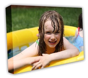 CANVAS PRINT YOUR PHOTO on PREMIUM LACQUERED WATERPROOF 30MM DEEP FRAME 8X6IN A5 - Picture 1 of 1