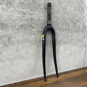 Vintage Bianchi Fork 700c 1 in Threaded Chrome Moly CRMO 5.75" Steerer Short 1" - Picture 1 of 19