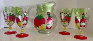 Vintage Smithereens Bloody Mary Gläser & Krug Set handbemalt signiert Vikki - Bild 1 von 11