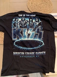 CAMISETA KISS END OF ROAD NY MSG EVENTO XL ESPECTÁCULOS FINALES Ciudad de Nueva York RARA 12/1/23 - Imagen 1 de 6