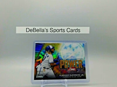 2020 Topps Stadium Club Chrome Power Zone Vladimir Guerrero Jr #PZ-8 GOLD 03/50 - Image 1 of 3