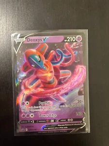 Pokemon Card - Deoxys V SWSH266 SWSH Sword & Shield Black Star Promo Holo - Picture 1 of 2