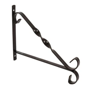 2 x 12" Heavy Duty Wall Mounted Hanging Basket Bracket -HBB12B - Picture 1 of 2