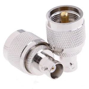 1x UHF Male PL259 PL-259 plug to BNC Female jack RF coaxial adapter connector N! - Zdjęcie 1 z 9