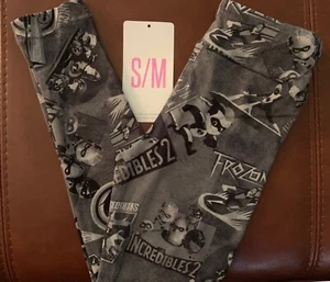 NWT LuLaRoe Disney Kids' S/M Incredibles 2 Family GREY Leggings *UNISEX* - Picture 1 of 2