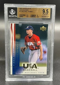 2002 Upper Deck USA Baseball #13 Michael Aubrey BGS 9.5 GEM MINT 0003861571 - Picture 1 of 2