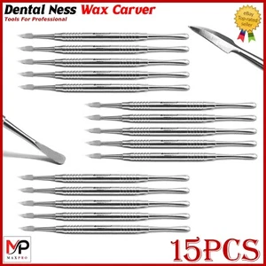 15Pcs Dental Wax Carving Tools – Stainless Steel Pro Quality Limited Stock - Picture 1 of 4