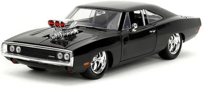 FAST FURIOUS Modelo Dodge Cargador 1970 Negro Pulida Dom 22cm 1:24 Genuino Jada - Imagen 1 de 4