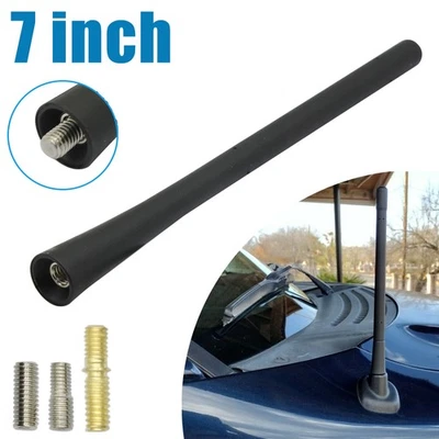 D3AZ18A886A 7" Corto Negro Antena Mástil Radio AM/FM para Ford F150 1980-2008 Foto 1 de 4