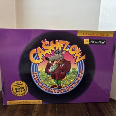 Rich Dad Cashflow Juego de Mesa Educación Financiera Robert Kiyosaki Completo 2002 Foto 1 de 4